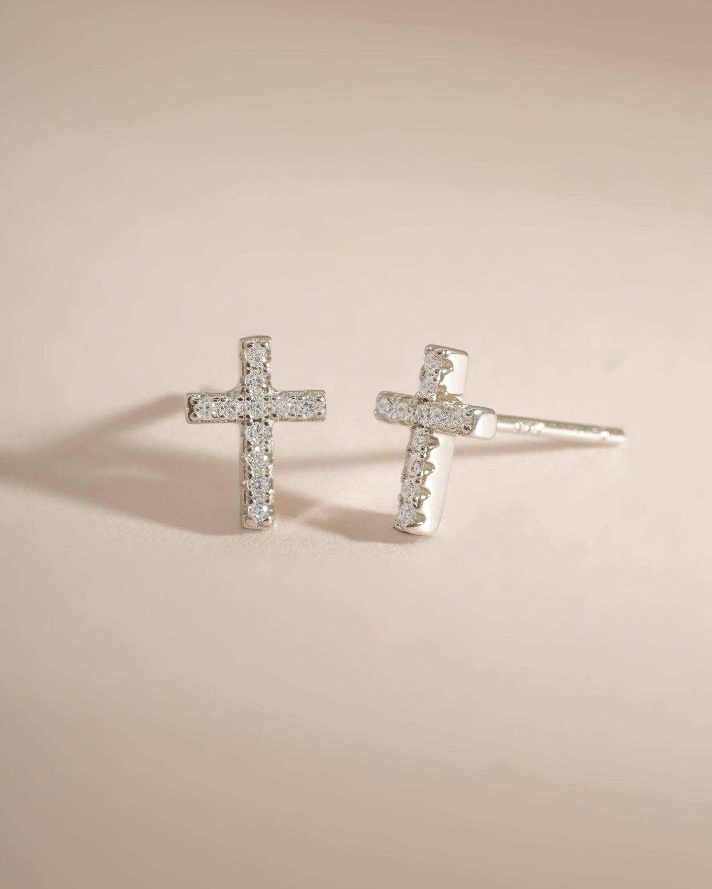 Tiny Cross Studs