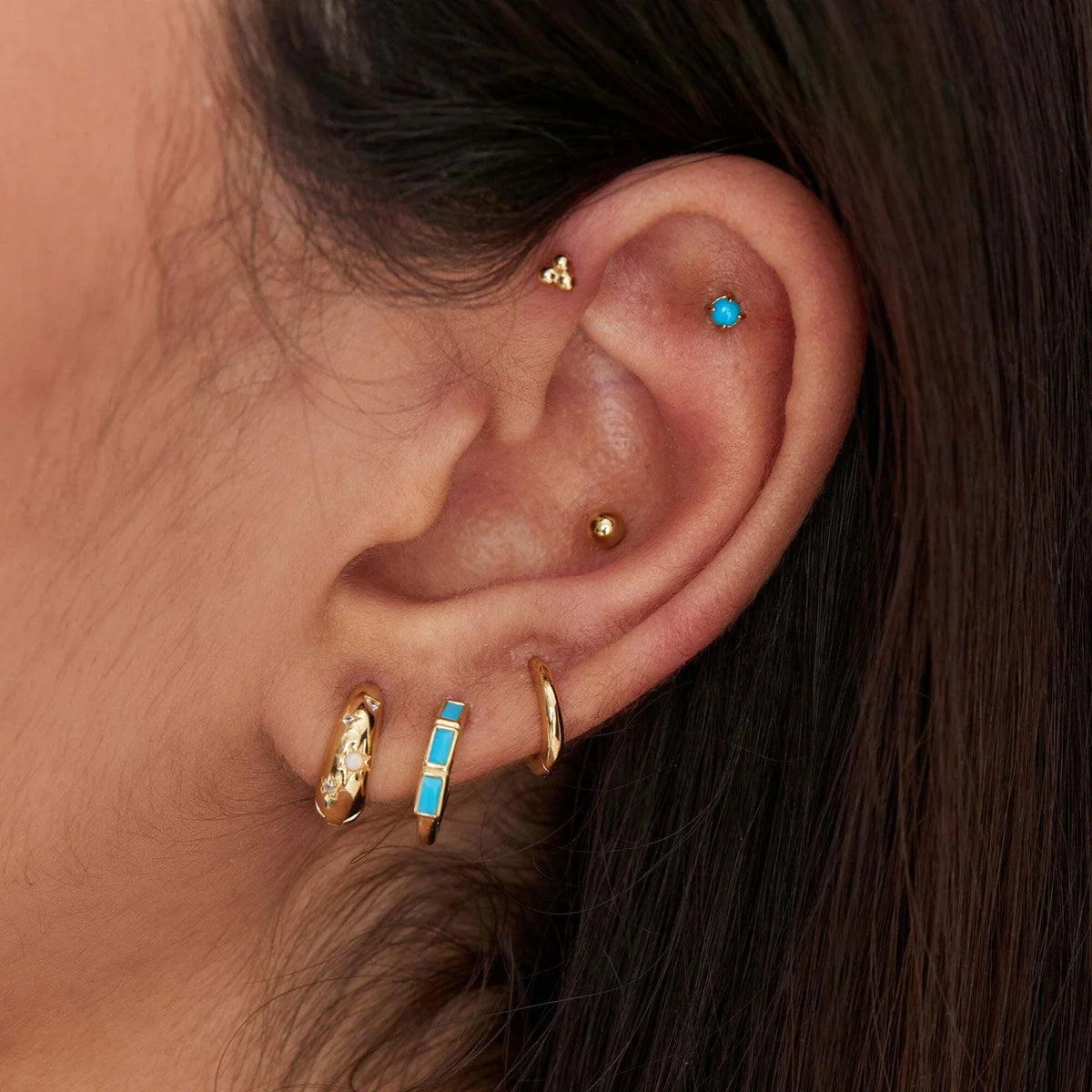 12mm Huggie Hoop Earrings