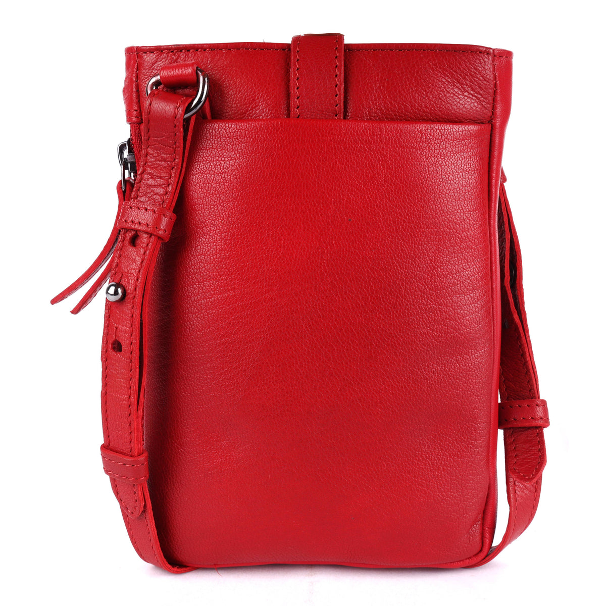 Greenwood Saffron Leather Phone Crossbody Bag