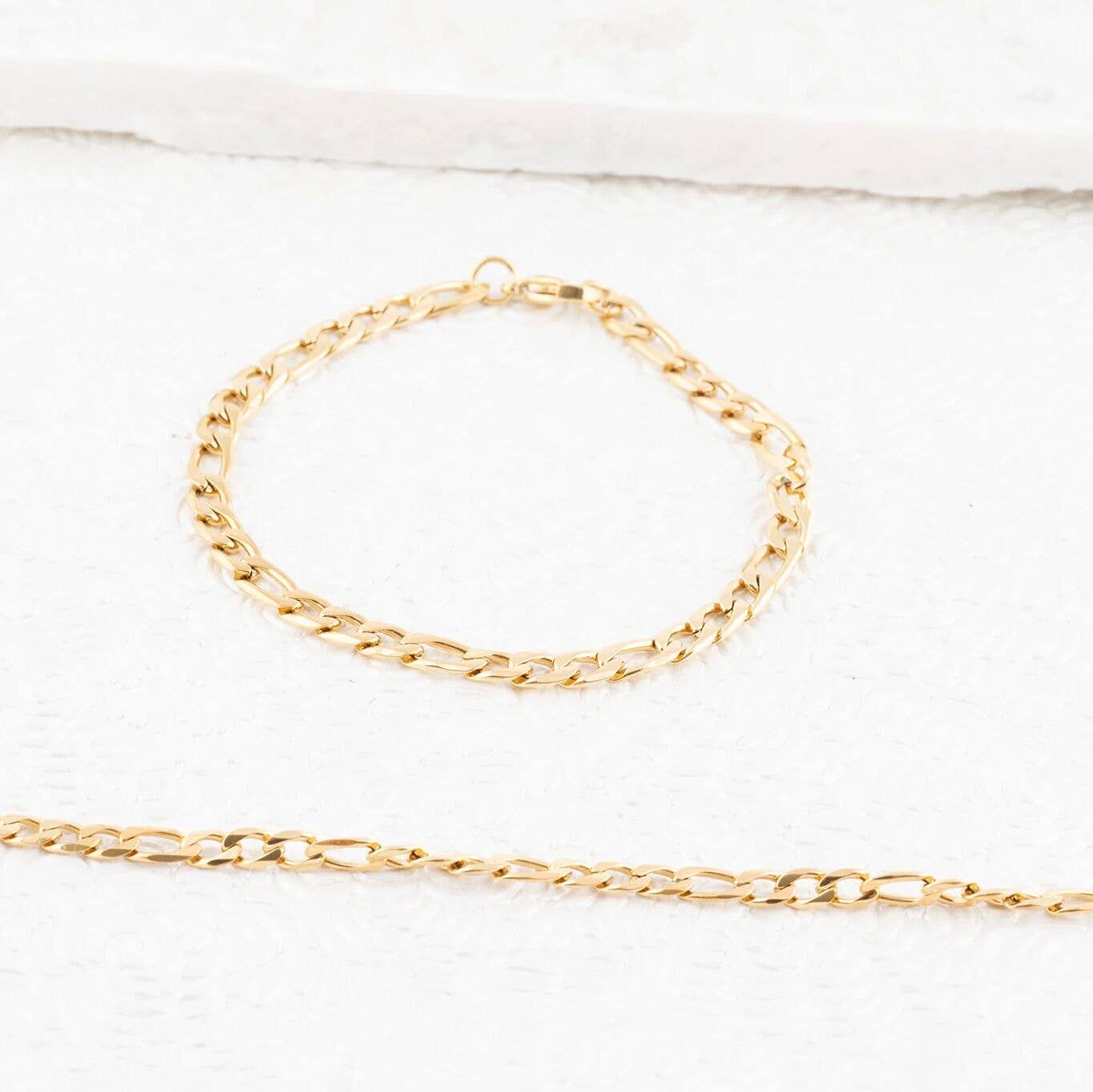 14K Gold Filled Plus™ Figaro Chain Bracelet