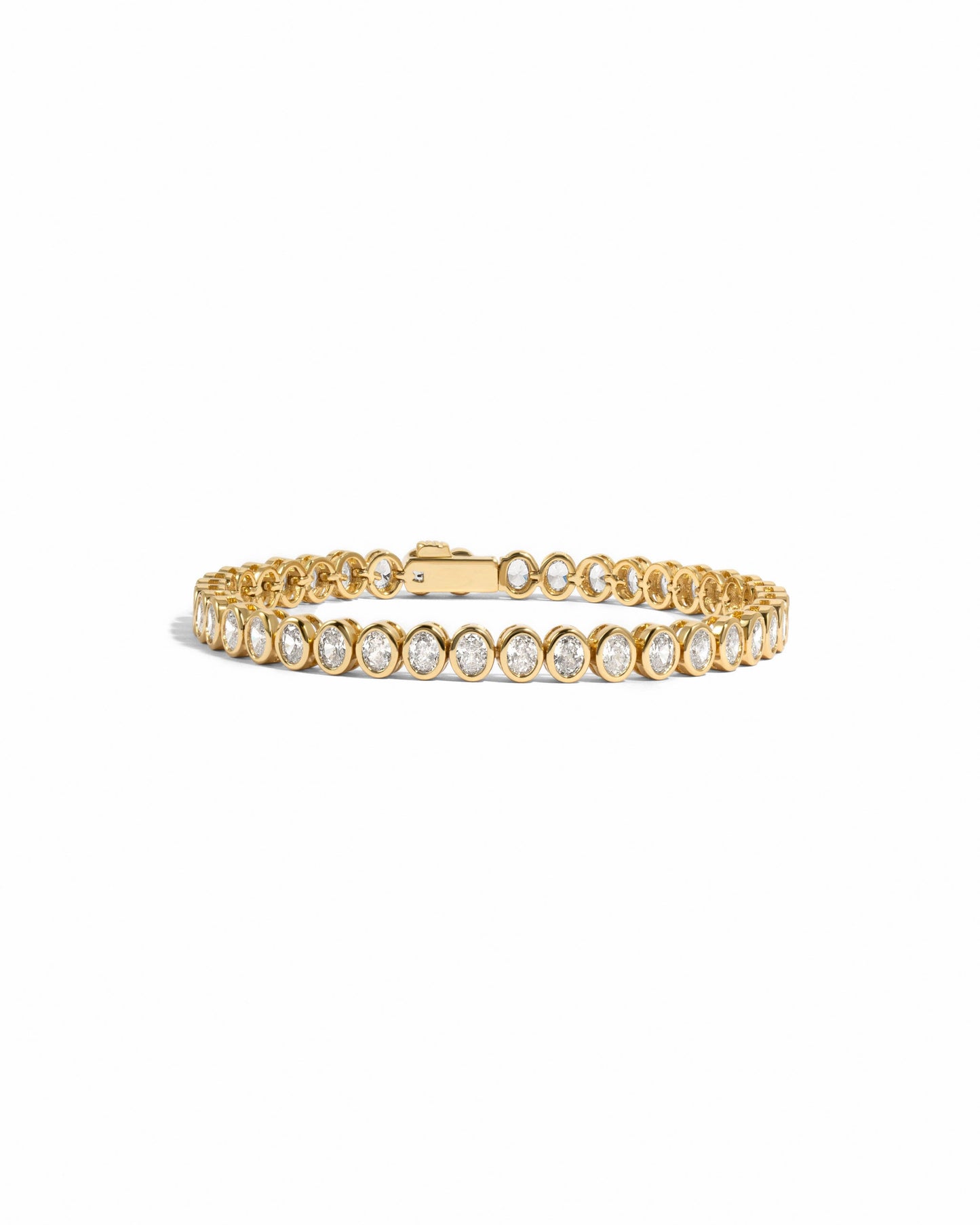Oval Bezel Tennis Bracelet