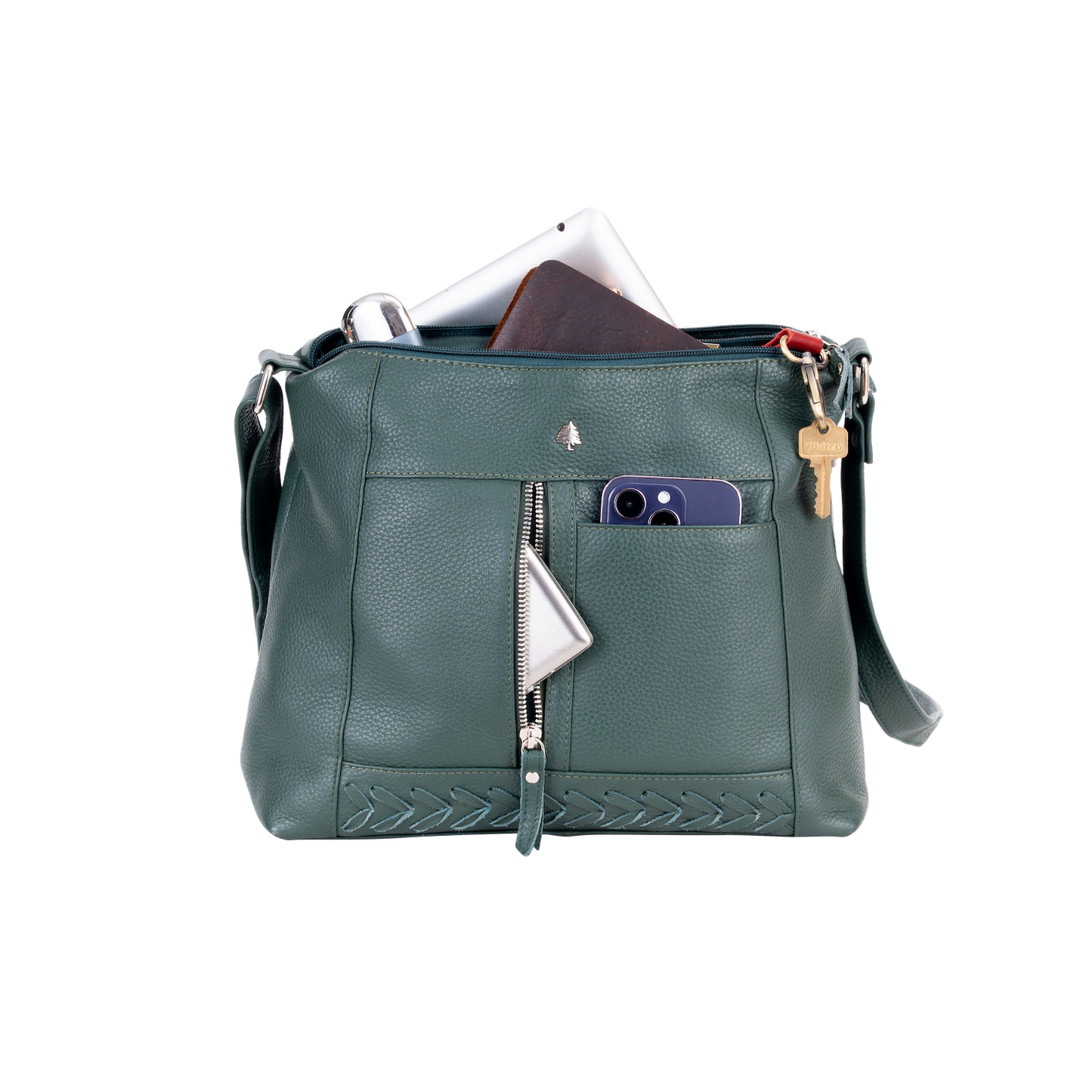 Elegant Leather Crossbody Bag Tressa – Stylish & Functional