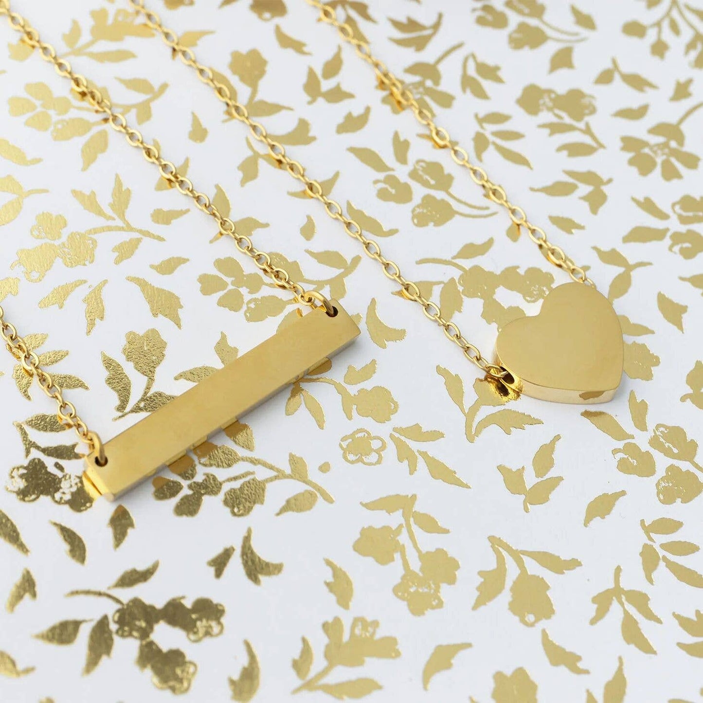 14K Gold Filled PLUS™ Blank Heart Necklace