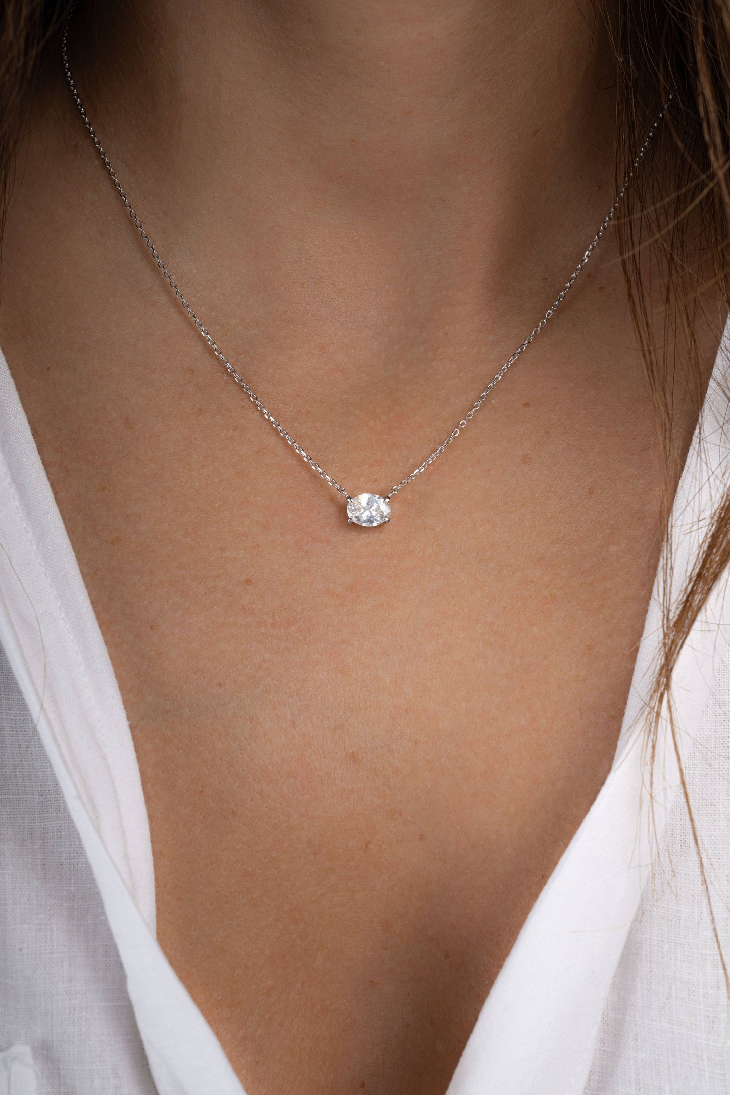 Oval Pendant Necklace