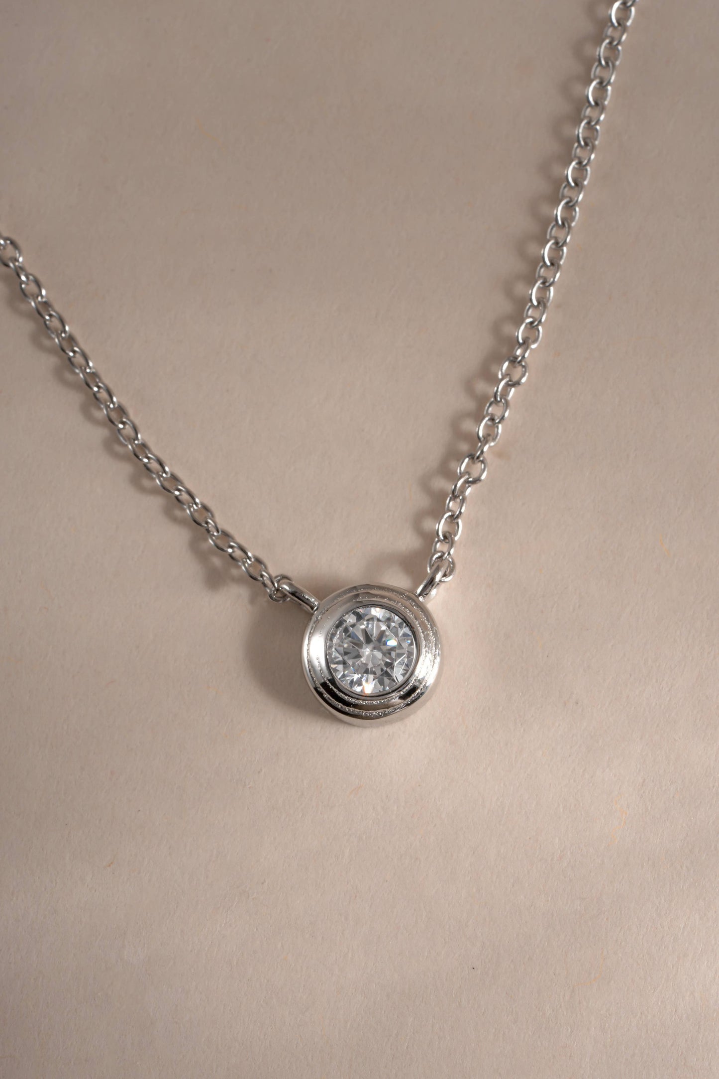 Tiny Bezel Necklace