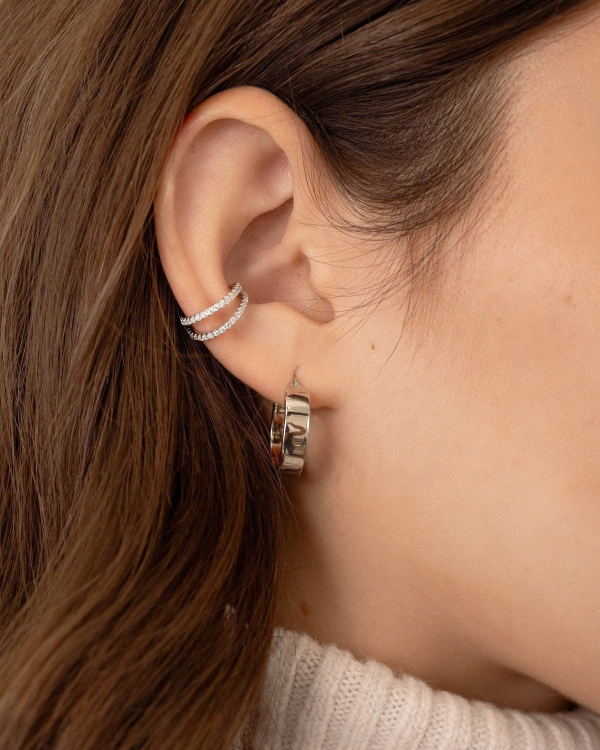 Marcella Double Row Ear Cuff